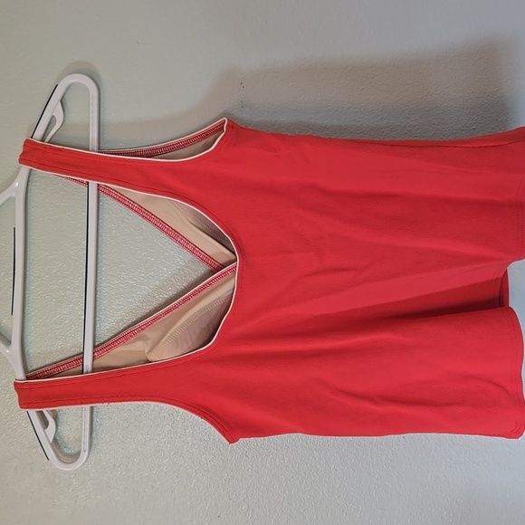 Lands End Coral Tankini Top Size 10 - Picture 2 of 6